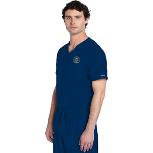 Starlen College Navy Unisex Scrub Top