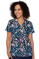 Scribble Floral V-Neck Vicky Print Top