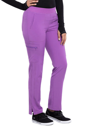Infinity Mid Rise Tapered Leg Pull-on Pant in Purple Nitro