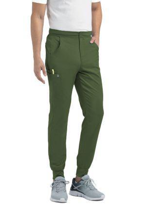 Men's Half Elastic Waistband Jogger Pant