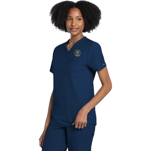 Starlen College Navy Unisex Scrub Top