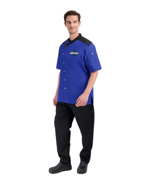 Inlet Grove Royal Blue Chef Coat - Men's