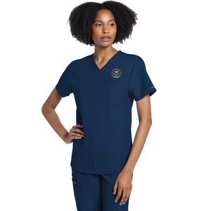 Starlen College Navy Unisex Scrub Top