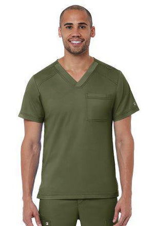 Men's V neck 1 chest pocket