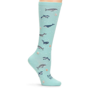 Endangered Whales Compression Socks