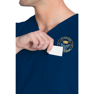 Starlen College Navy Unisex Scrub Top