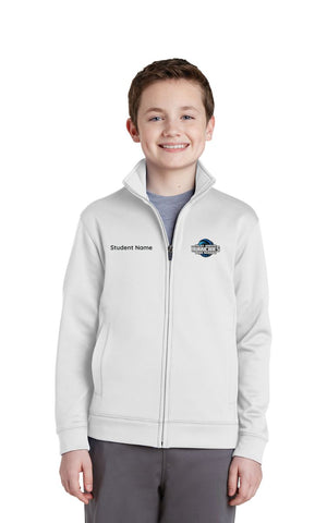 Youth Sport-Wick Fleece Full-Zip Jacket (School Logo and Student Name)