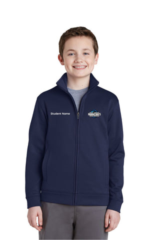 Youth Sport-Wick Fleece Full-Zip Jacket (School Logo and Student Name)