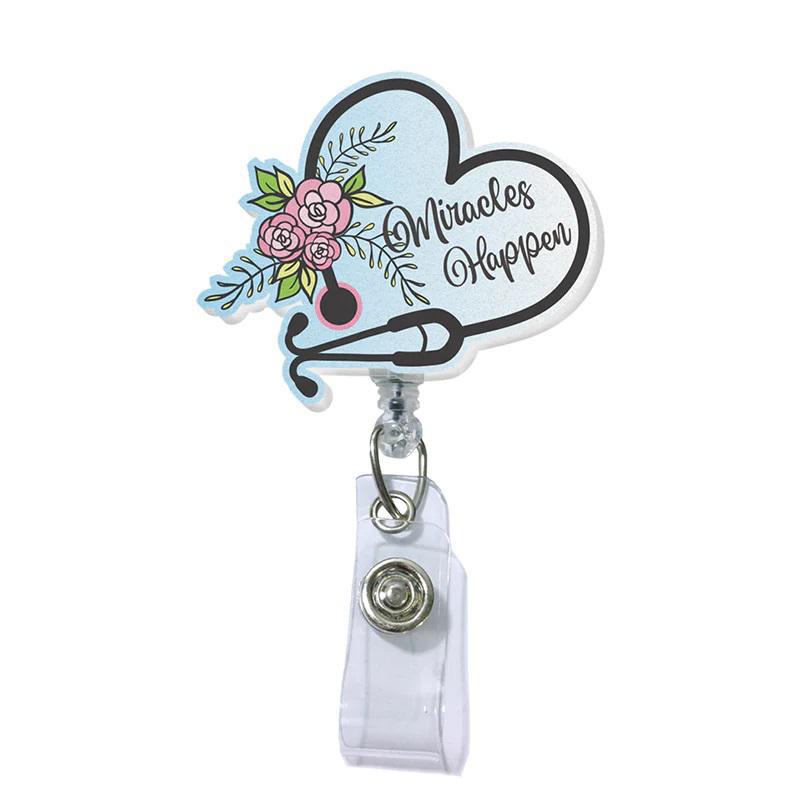 Permanent Acrylic Badge Reel – Lavie Scrubs