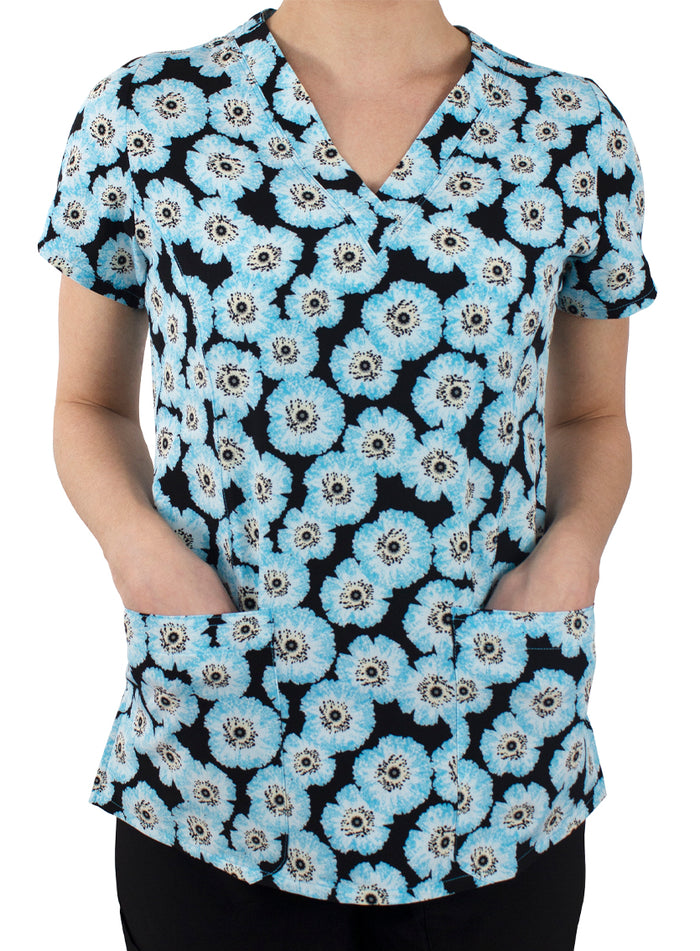 Blossom Dreams Printed V-Neck Top