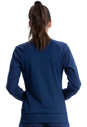 Navy Infinity Zip front Jacket Lavie Scrubs