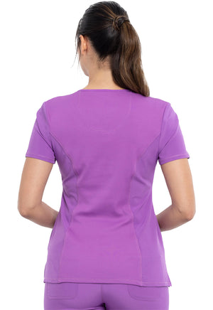 Infinity Round Neck Top in Purple Nitro Lavie Scrubs