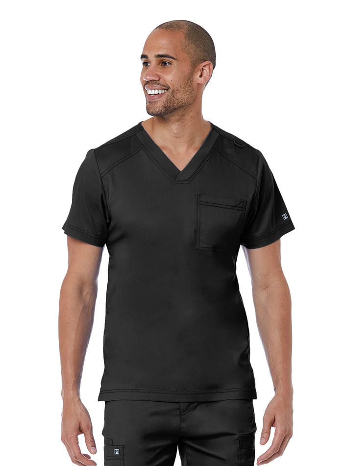 Men's V neck 1 chest pocket