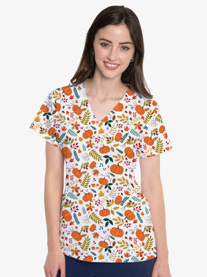 Fall Festival Top Lavie Scrubs