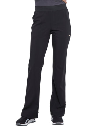 Black Statement Mid Rise Flare leg Pant Lavie Scrubs