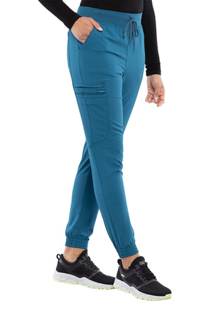 Caribbean Blue Euphoria Mid Rise Jogger Lavie Scrubs