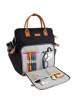 Black Maevn Ready Go Clinical backpack lavie scrubs