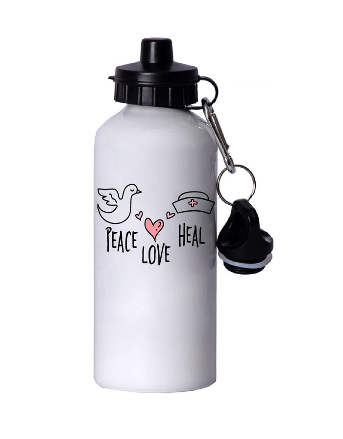 Peace, Love, Heal Water Bottle
