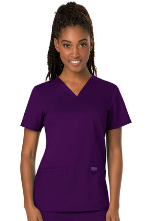 Eggplant WW Revolution V-Neck Top Lavie Scrubs