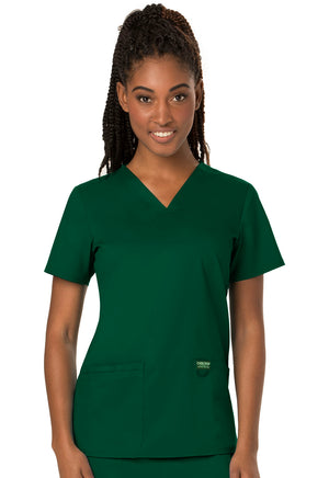 Hunter Green WW Revolution V-Neck Top Lavie Scrubs