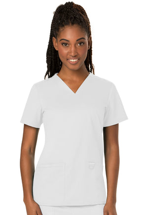 White WW Revolution V-Neck Top Lavie Scrubs