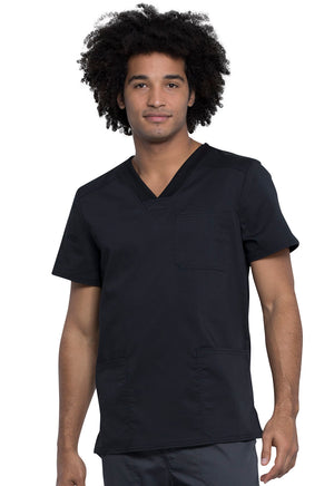 Black WW Revolution Tech Men's V-Neck Top  Lavie Scrubs