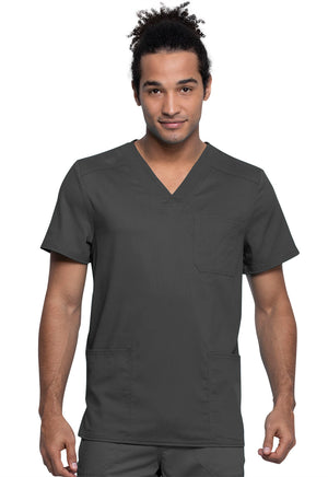 Pewter WW Revolution Tech Men's V-Neck Top  Lavie Scrubs