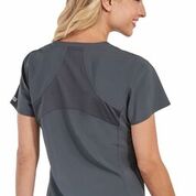 Pewter, Racerback Shirttail Top, Lavie Scrubs 