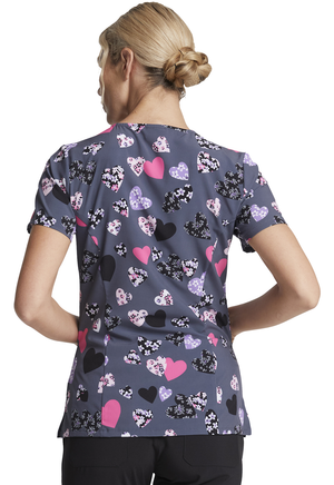 Loving Blooms V-Neck Print Top