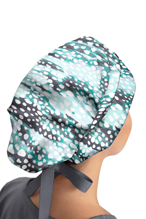 Capri Sea Healing Hands Sage Bouffant Cap Lavie Scrubs