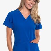 Royal Blue, Racerback Shirttail Top, Lavie Scrubs 