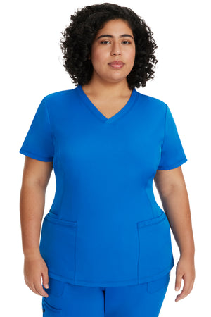 Royal Blue Healing Hands Monica V Neck Top Lavie Scrubs